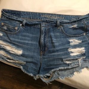 Blue jean shorts